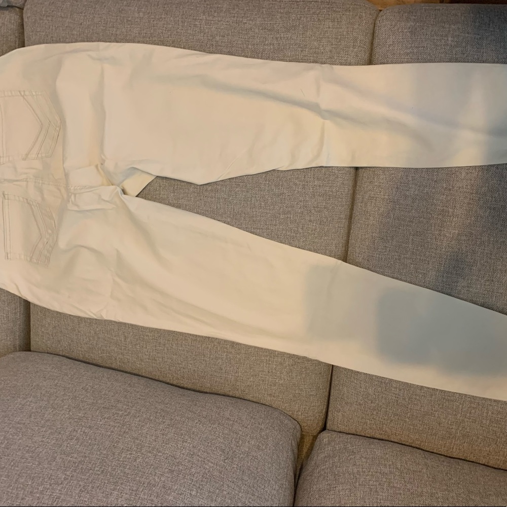 By Ashley Stewart Women White Jeans Pants.